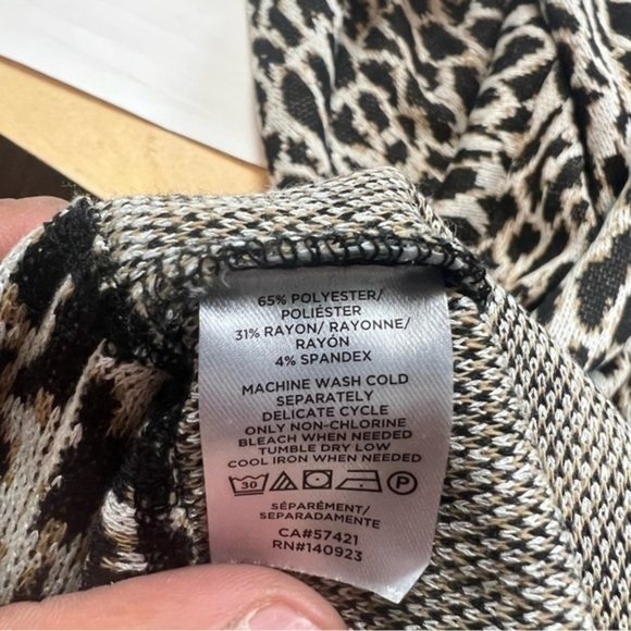 Loft Turtle Neck Animal Print Sweater - Picture 3 of 10